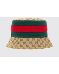 Gucci - Monogram Striped Bucket Hat - Lyst