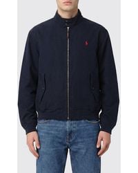 Polo Ralph Lauren - Cotton Bomber Jacket With Logo - Lyst