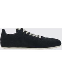 Rick Owens - Low-Top Suede Leather Sneakers With Rubber Sole - Lyst