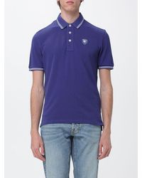Blauer - Cotton Polo Shirt With Emblem - Lyst