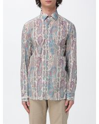 Etro - Cotton Shirt With Paisley Print - Lyst