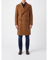 Tagliatore - Knee-Length Double-Breasted Coat - Lyst