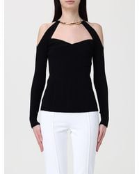 Elisabetta Franchi - Ribbed Viscose Knit - Lyst