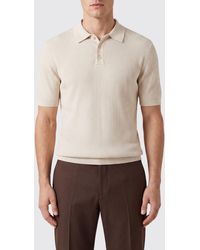 Fedeli - Short-Sleeved Knit Polo - Lyst