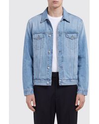 MM6 by Maison Margiela - Cropped Bleached-Denim Shirt Jacket - Lyst