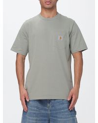 Carhartt - Cotton Pocket T-Shirt With Contrasting Logo - Lyst