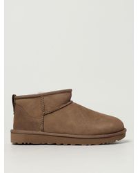 UGG - Classic Ultra Mini Suede Ankle Boots - Lyst