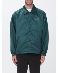 Drole de Monsieur - Nylon Shirt Jacket With Contrasting Slogan Logo - Lyst
