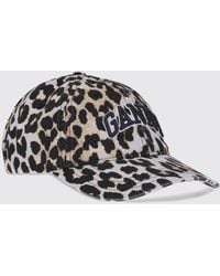 Ganni - Stylish Printed Baseball Cap For Everyday Wear - Lyst