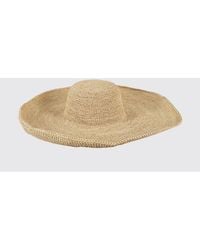 IBELIV - Izy Crochet Raffia Panama Hat With Wide Brim - Lyst