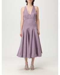 Pinko - Vestido Midi Con Cuello En V - Lyst