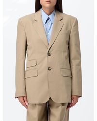Ami Paris - Single-Breasted Cotton Blazer With Lapels And Flap Pockets - Lyst