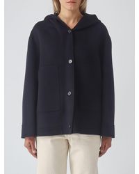 Max Mara - Hooded Virgin Wool Short Coat - Lyst