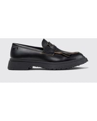Camper - Twins Leather Loafer With Fringes - Lyst