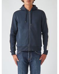 Colmar - Full-Zip Cotton Blend Hoodie With Drawstring And Contrast Logo - Lyst