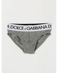 Dolce & Gabbana - Dolce &Amp Gabbana Three-Pack Of Stretch-Cotton Briefs With Jacquard Logo Waistband - Lyst