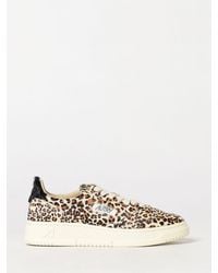 Autry - Baskets Medalist Low En Cuir Avec Empiècements En Poulain À Imprimé Animalier - Lyst