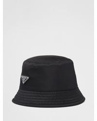 Prada - Re-Nylon Bucket Hat With Triangle Logo - Lyst