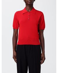 A.P.C. - Cotton Knit Polo Shirt - Lyst