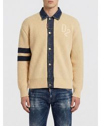 DSquared² - Cotton Blend Cardigan - Lyst