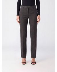 Pinko - Hulka Flared Crêpe Mid-Rise Trousers - Lyst
