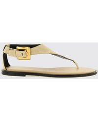 Balmain - Anthem Suede Sandals - Lyst