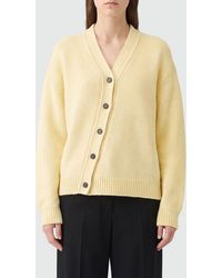 Jil Sander - Wool And Cashmere V-Neck Cardigan With Buttons - Lyst