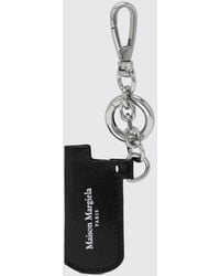 Maison Margiela - Leather And Brass Keychain - Lyst