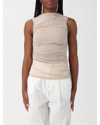 Soeur - Draped Cotton Blend Top - Lyst