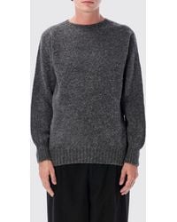 Howlin' - Crewneck Wool Blend Jumper With Ribbed Trims - Lyst