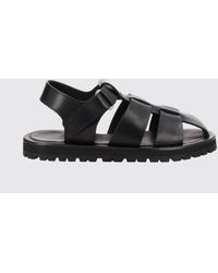 Studio Nicholson - Sandom Calfskin Fisherman Sandals With Serrated Sole - Lyst