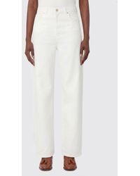 Max Mara - Cotton And Linen Trousers - Lyst