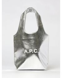A.P.C. - Ninon Laminated Faux Leather Shoulder Bag - Lyst