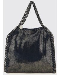 Stella McCartney - Small Falabella Faux Suede Handbag With Chain Trim - Lyst