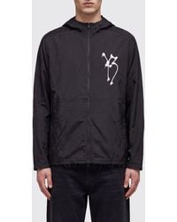Y-3 - Gfx Run Technical Fabric Hooded Jacket With Skull Print - Lyst