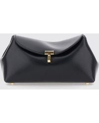 TOTEME - T-Lock Mini-Tasche Aus Glattem Kalbsleder Mit Monogramm-Verschluss - Lyst