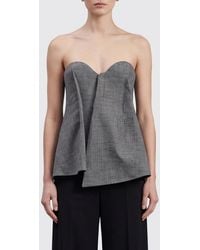 Magda Butrym - Off-The-Shoulder Merino Wool Top With A Sweetheart Neckline - Lyst