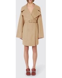 Sportmax - Virgin Wool Coat With Belt - Lyst