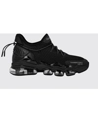 Philipp Plein - Two-Tone Mesh Low-Top Trainers With Cushioned Sole - Lyst