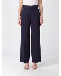 A.P.C. - Ginny High-Waisted Wide-Leg Virgin Wool-Blend Trousers - Lyst