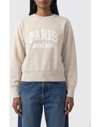 Anine Bing - Crew Neck Sweatshirt With Logo - Lyst