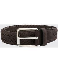 Tod's - Braided Suede Belt - Lyst