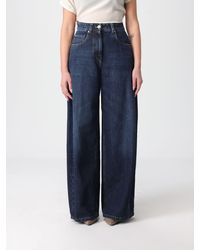 Brunello Cucinelli - Vaqueros Palazzo De Denim De Algodón - Lyst