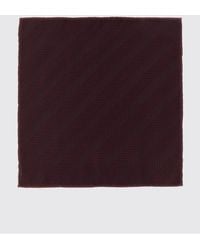 Brunello Cucinelli - Chevron Pattern Pure Silk Pocket Square - Lyst