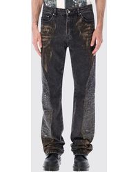 Who Decides War - Straight Fit Mid-Rise Graphic Print Jeans - Lyst