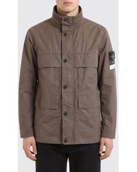 Stone Island - Chaqueta De Algodón Encerado - Lyst