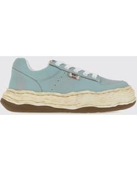 Maison Mihara Yasuhiro - Oliver Distressed-Effect Low-Top Leather Sneakers - Lyst