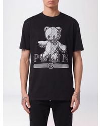 Philipp Plein - Dropped Shoulder Teddy Bear Print Cotton T-Shirt - Lyst