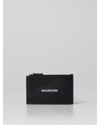 Balenciaga - Grained Leather Credit Card Holder - Lyst