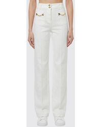 Elisabetta Franchi - Cotton Denim Jeans - Lyst